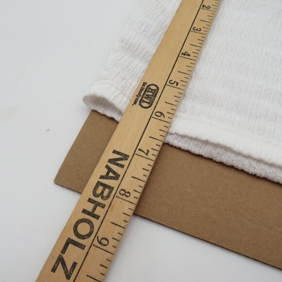 American Eagle Shirt Womens Size Small White One Shoulder Ribbed Crop Top New - Picture 4 of 8